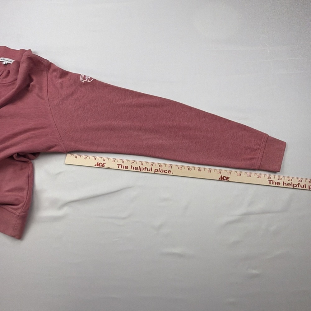 Peter Millar Men's Crown Comfort Interlock 1/4 Zip Pink/Red Pullover Size XL - Picture 7 of 12